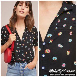NWT Anthropologie Colloquial Pintucked Buttondown